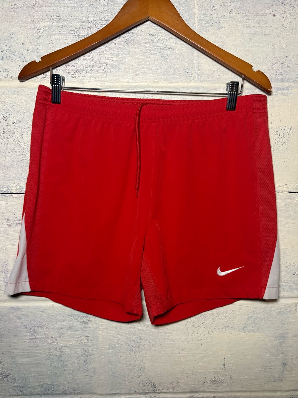 Nike men’s red drifit shorts size Medium